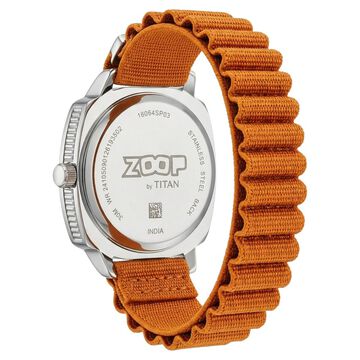 Zoop Metal Analog Watch with Rusty Orange Alpine Strap for Boys Girls Kids from House of Titan