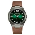 Kenneth Cole Quartz Analog Green Dial Brown Leather Strap Watch for Men - image number 0