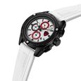 Ducati Quartz Chronograph White Dial White Silicone Strap Watch For Men - image number 1