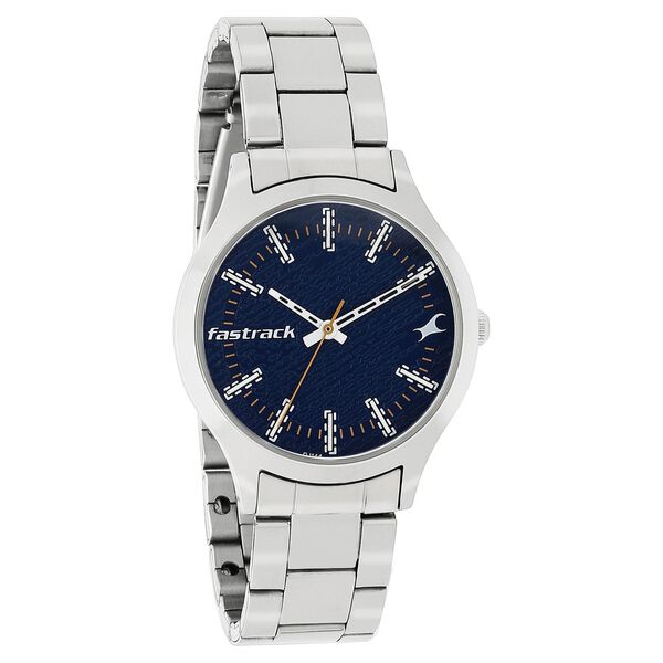Fastrack Denim Quartz Analog Blue Dial Stainless Steel Strap Watch for Girls - image number 1