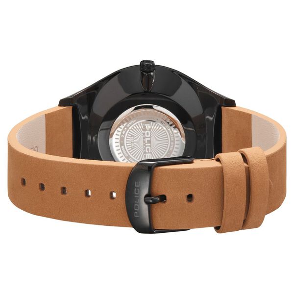 Police Quartz Analog Blue Dial Leather Strap Watch for Men - image number 2