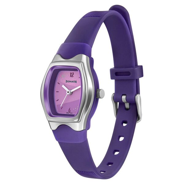 Sonata Play Purple Dial Women Watch With Plastic Strap - image number 1