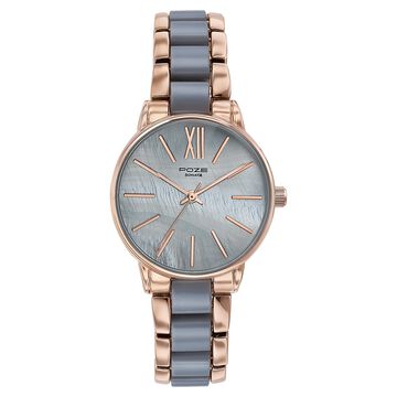 Sonata Poze Quartz Analog Green Dial Metal Strap Watch For Women