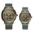 Titan Bandhan Green Dial Quartz Multifunction Stainless Steel Strap watch for Couple - image number 1