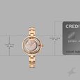 Vyb Starlet By Fastrack Quartz Analog Rose Mother of Pearl Dial Rose Gold Stainless Steel Strap Watch For Girls - image number 3