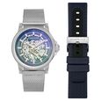 Kenneth Cole Automatic Grey Dial Leather Strap Watch for Men - image number 0