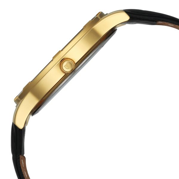 Titan Karishma Festive Analog with Silver Dial Black Leather Strap Watch for Men - image number 5