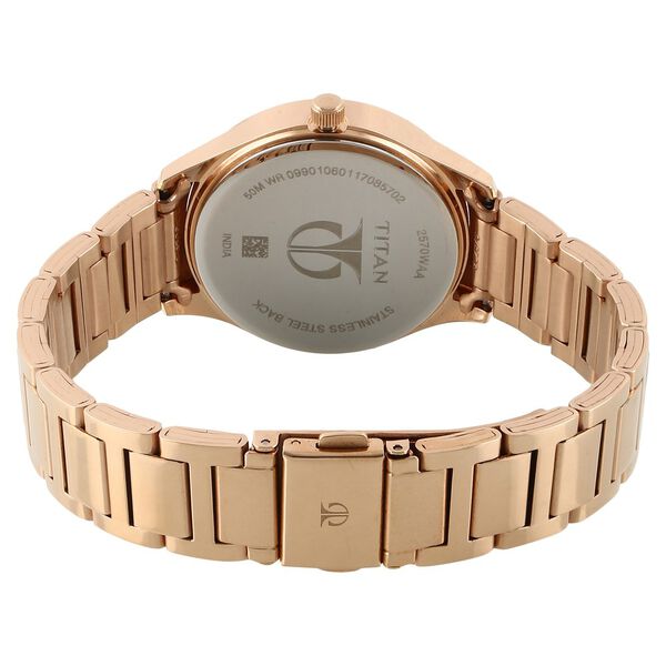 Titan Workwear Anthracite Dial Women Watch With Stainless Steel Strap - image number 3