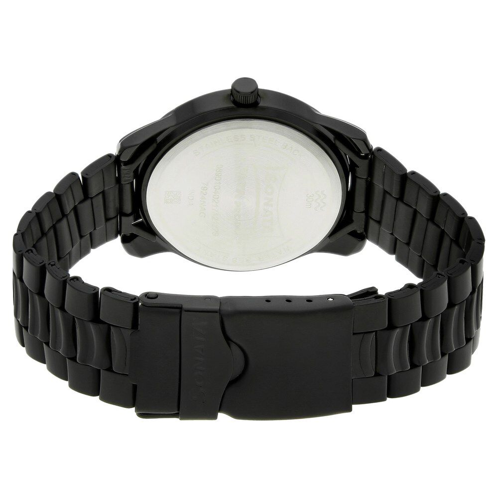 Buy Online Sonata Quartz Analog Black Dial Metal Strap Watch for Men ns7924nm01 Titan