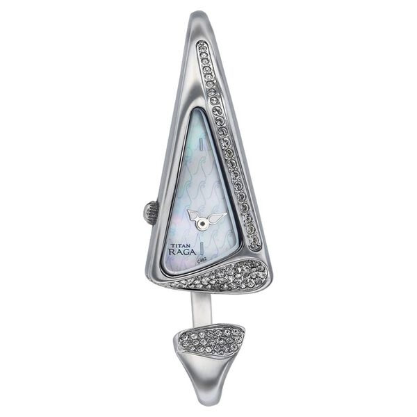 Titan Quartz Analog Mother of Pearl Dial Metal Strap Watch for Women - image number 0