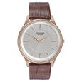 Poze by Sonata Quartz Analog Grey Dial Leather Strap Watch for Men