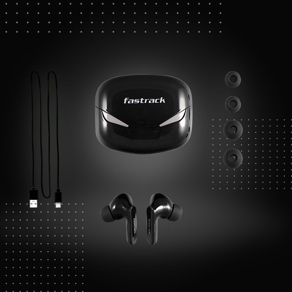Reflex Tunes Truly Wireless Black Ear Buds with 24 Hrs battery life