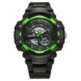 Fastrack StreetStyle Quartz Digital Black And Green Dial Black PU Strap Unisex Watch - image number 0