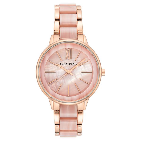 Anne Klein Quartz Analog Pink Dial Plastic Strap Watch For Women - image number 0