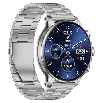 Fastrack Marvellous FX2 Unisex Smart Watch With Silver Metal Strap