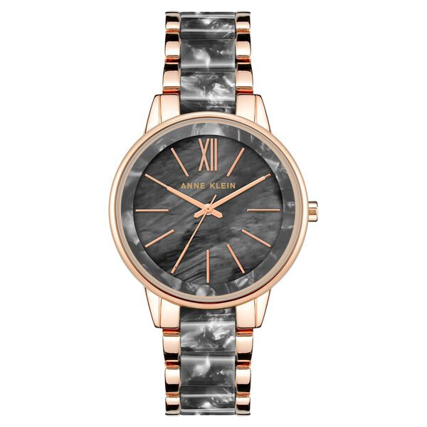 Anne Klein Quartz Analog Grey Dial Two Toned Plastic Strap Watch For Women - image number 0