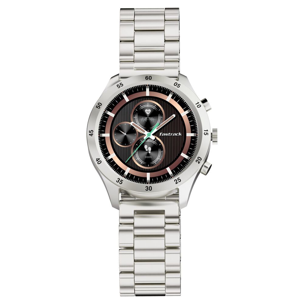 Buy Online Fastrack Magnus FX2 Unisex Smart Watch With Silver