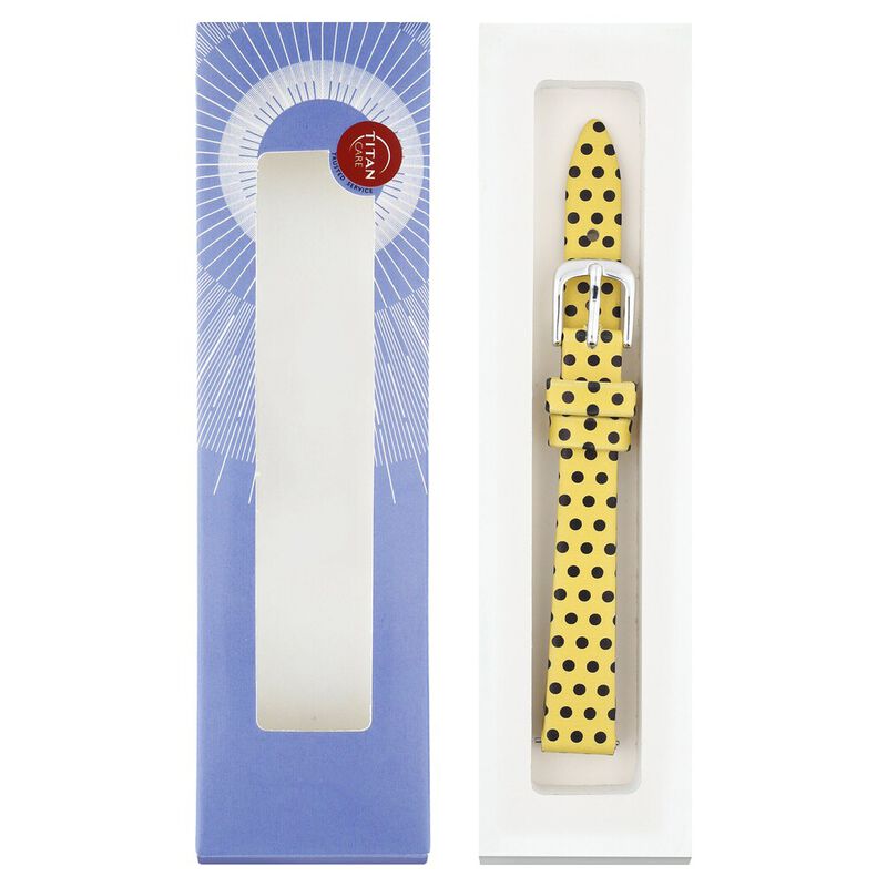 14 mm Yellow Genuine Leather Strap for Women - image number 5