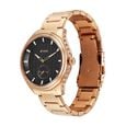 Titan Regalia Opulent Offset Second Hand Rose Gold Dial And Strap Watch For Men - image number 2