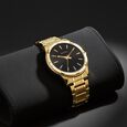 Titan Karishma Quartz Analog Black Dial Golden Stainless Steel Strap Watch For Men - image number 0