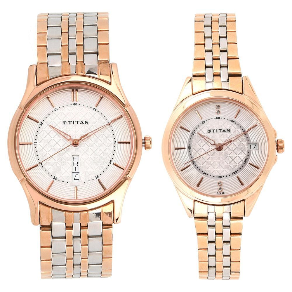 Titan couple cheap watches set price