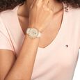 Tommy Hilfiger Gold Dial Golden Stainless Steel Strap Watch for Women - image number 3