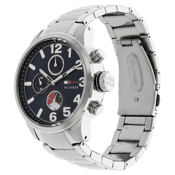 Tommy Hilfiger Quartz Multifunction Blue Dial Metal Strap Watch for Men - image number 1