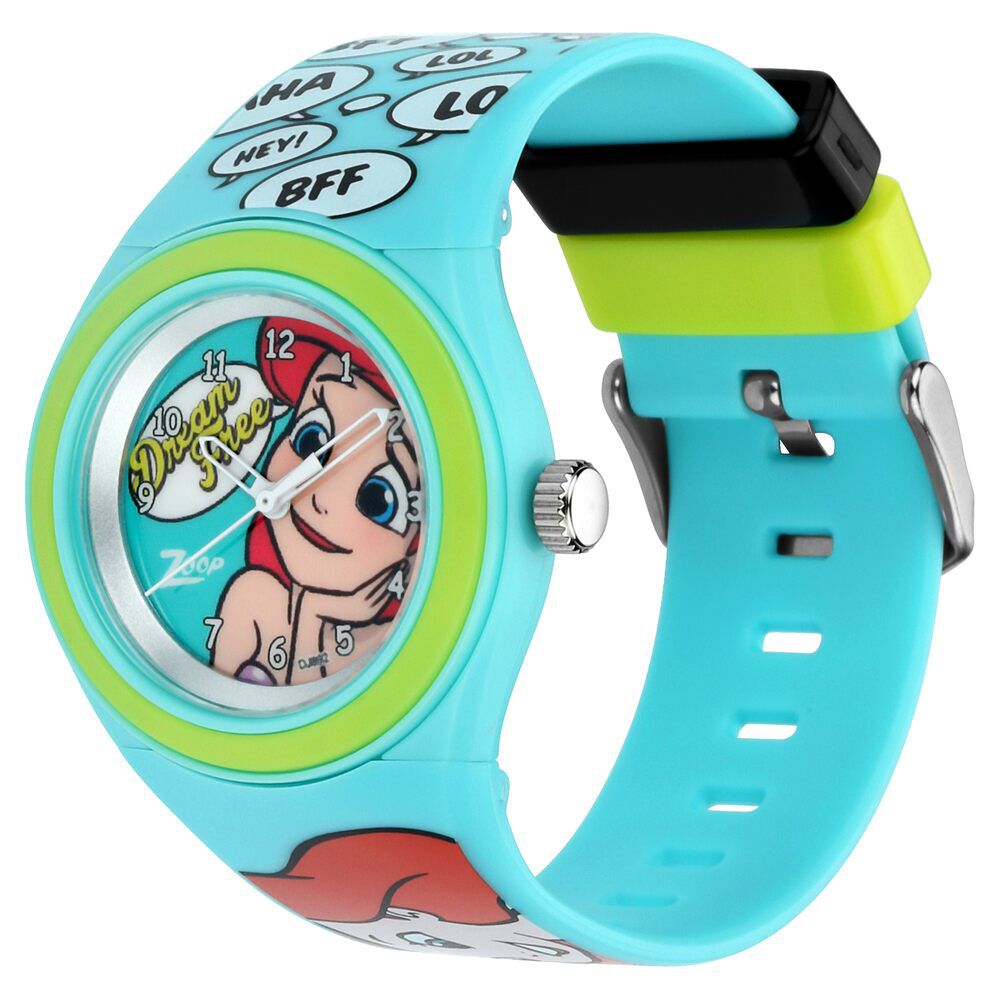 Buy Online Zoop By Titan Quartz Analog Multicoloured Dial PU Strap