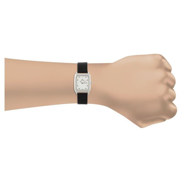 Titan Karishma Silver Dial Analog with Day and Date Leather Strap Watch for Men - image number 3