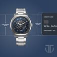 Titan Regalia Arc Analog with Day Date Second Subdial and Blue Dial Stainless Steel Strap Watch for Men - image number 3