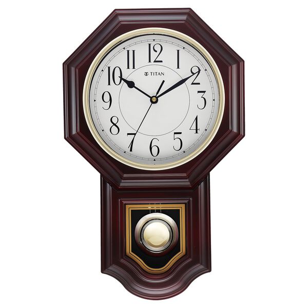 Classic Brown Colour Pendulum Clock with a Westminster chime - 47.4 cm x 29.8 cm (Large) - image number 1