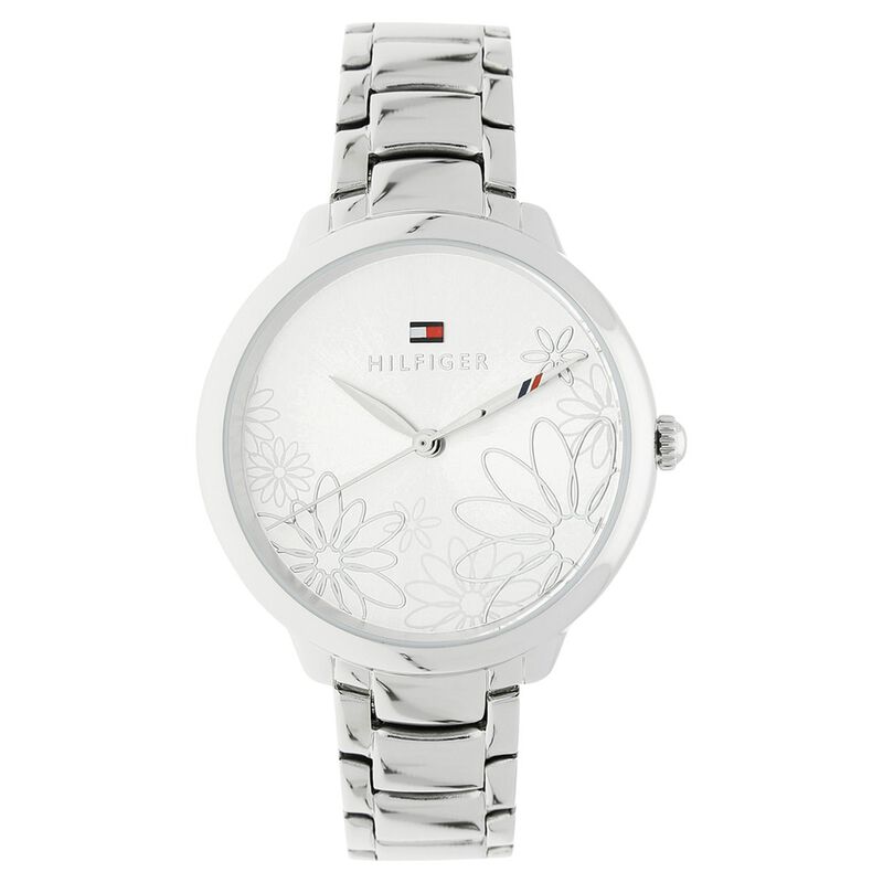 Buy Online Tommy Hilfiger Quartz Analog Silver Dial Stainless Steel ...