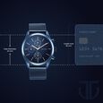 Titan Men's Sartorial Neo Splash: Blue Dial Multifunction Watch with Mesh Strap - image number 2