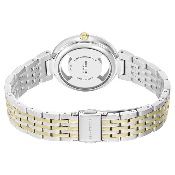 Kenneth Cole Quartz Analog Golden Dial Two Toned Stainless Steel Strap Watch For Women - image number 4