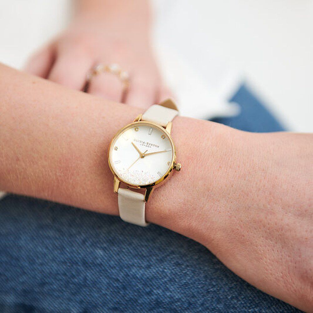 Olivia burton white dial watch shop