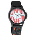 Fastrack Hashtag Quartz Analog White Dial Silicone Strap Unisex Watch
