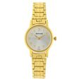 Sonata Quartz Analog Champagne Dial Stainless Steel Strap Watch for Women