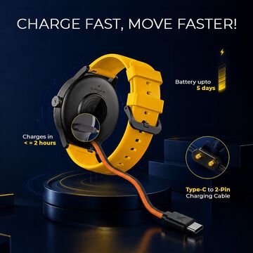 Fastrack Smart Jupiter R3 Pro 3.63 cm AMOLED Smartwatch BT Calling 100+ Sports Modes 5-Day Battery
