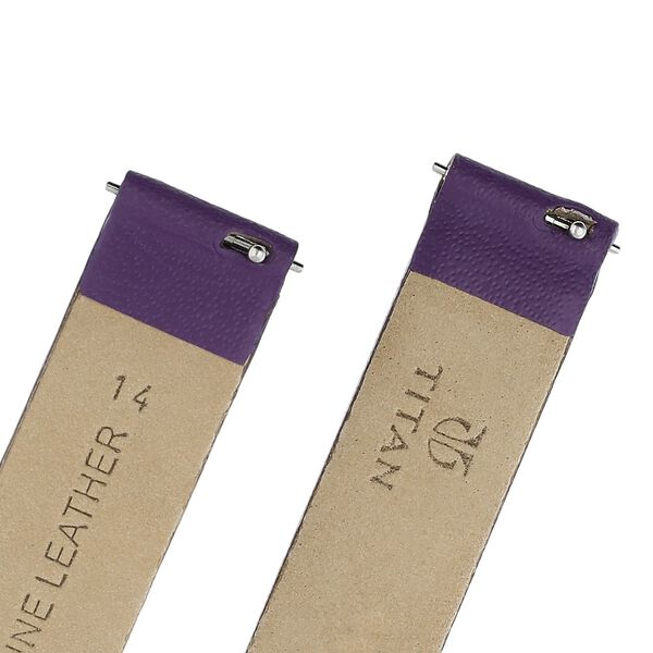 14 mm Purple Genuine Leather Strap for Women - image number 4