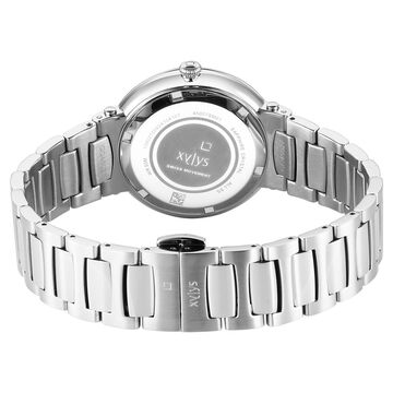 Xylys Quartz Analog with Date Blue Dial Silver Stainless Steel Strap Watch For Women