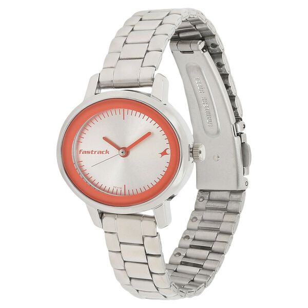 Fastrack Quartz Analog Silver Dial Stainless Steel Strap Watch for Girls - image number 1