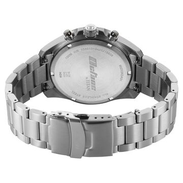 Octane Velocity Sporty Black Dial Round Stainless Steel Watch For Men