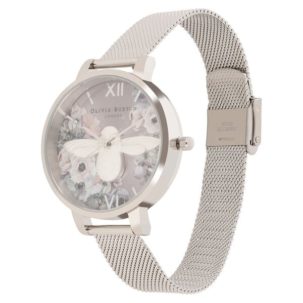Olivia Burton Quartz Analog Silver Dial Stainless Steel Strap Watch for Women - image number 2