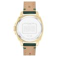 Coach Quartz Analog Golden Dial Leather Strap Watch for Women - image number 2