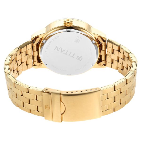 Titan Regalia Opulent White Dial Analog Stainless Steel Strap Watch for Men - image number 4