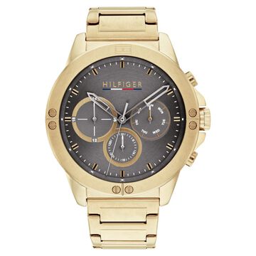 Tommy Hilfiger Quartz Multifunction Grey Dial Stainless Steel Strap Watch for Men