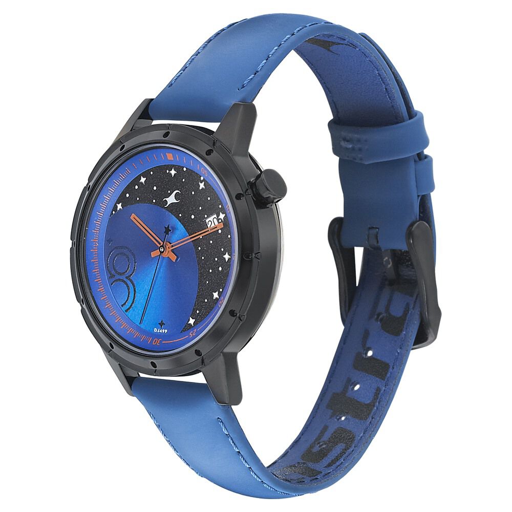 Buy Online Fastrack Space Rover Quartz Analog with Date Black Dial