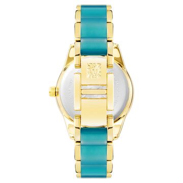 Anne Klein Quartz Analog Teal Dial Teal Metal Strap Watch For Women