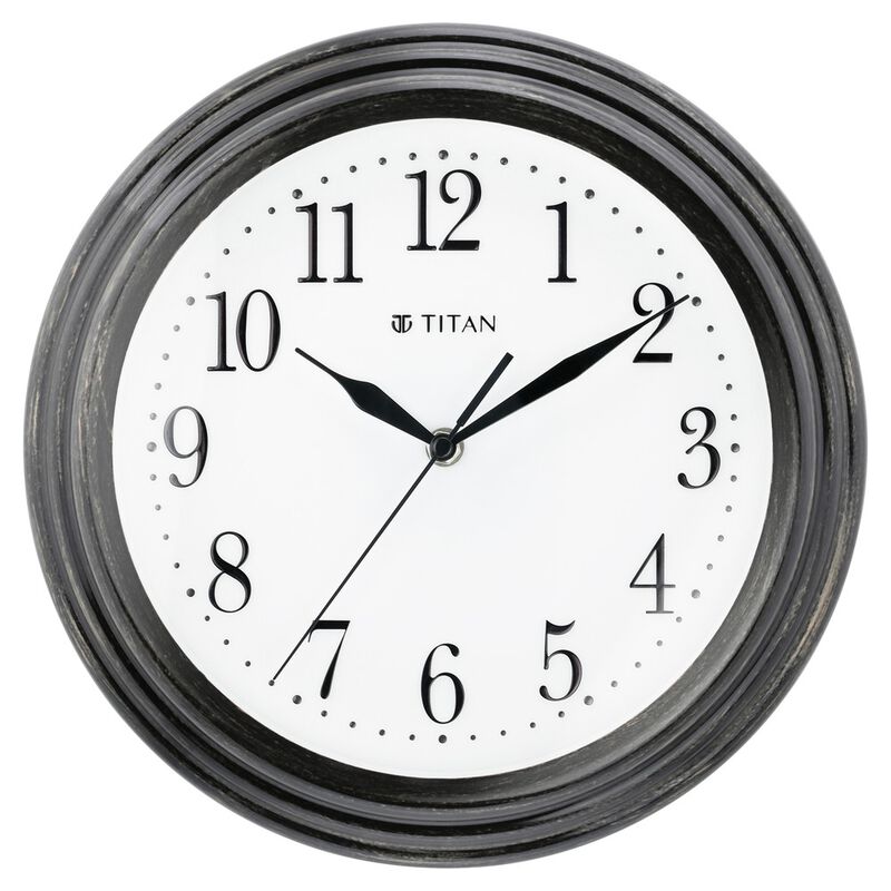 Buy Online Titan Classic White Wall Clock with Silent Sweep Technology