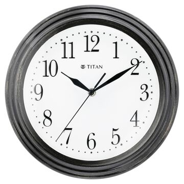 Titan Classic White Wall Clock with Silent Sweep Technology - 30 cm x 30 cm (Medium)